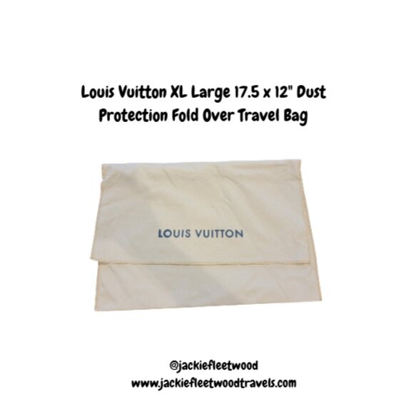 Louis Vuitton XL Large 17.5 x 12" Dust Protection Fold Over Travel Bag - Picture 1 of 8